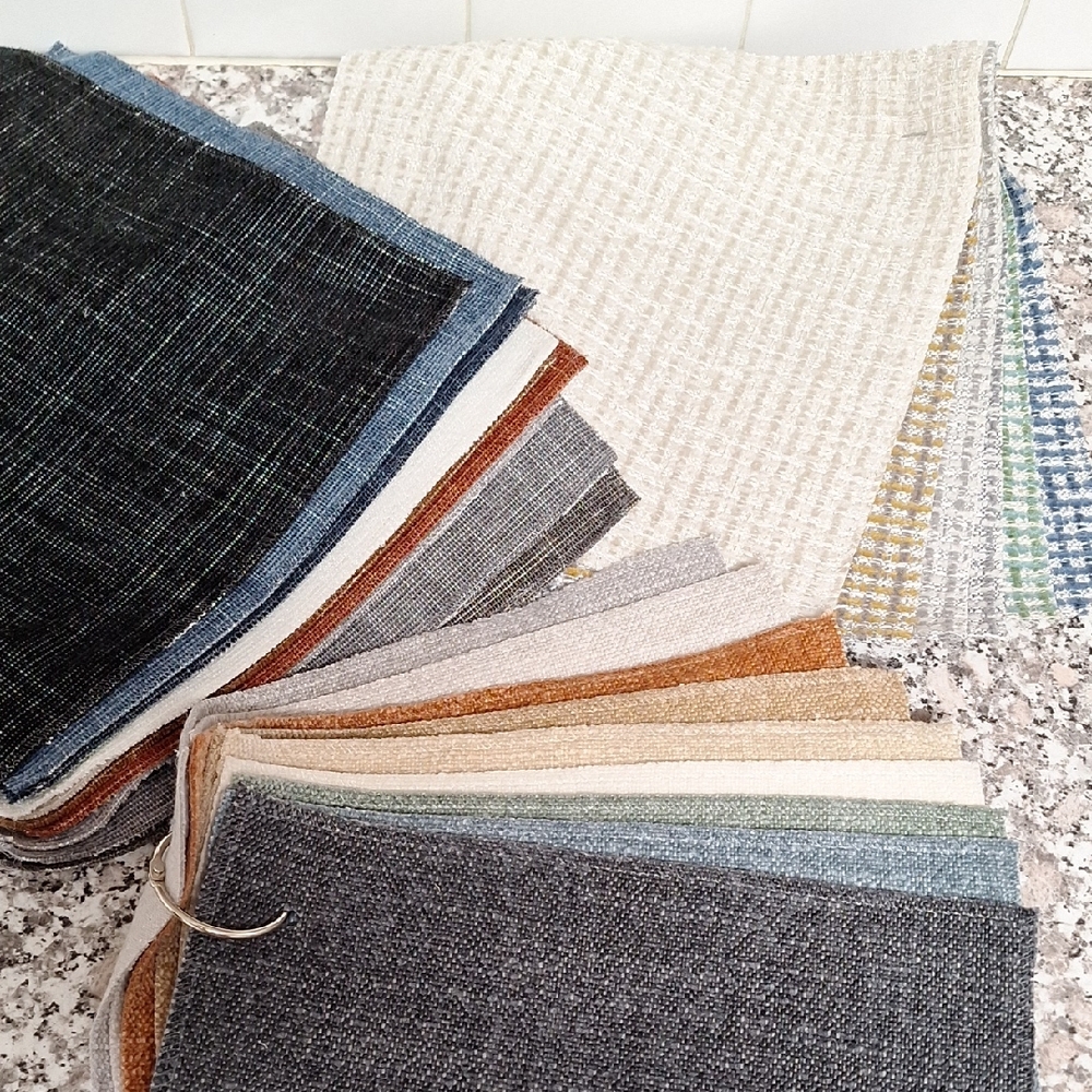 Assorted Fabric Swatches - Neutral and Earth Tones